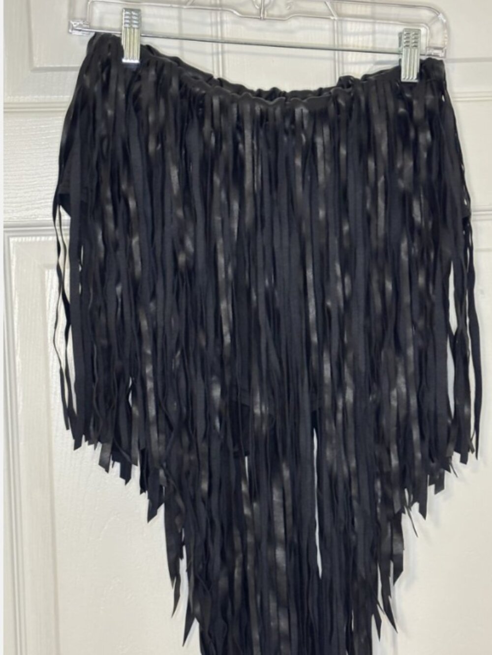 AKIRA Coachella Fringe Skirt – Black – Women’s M